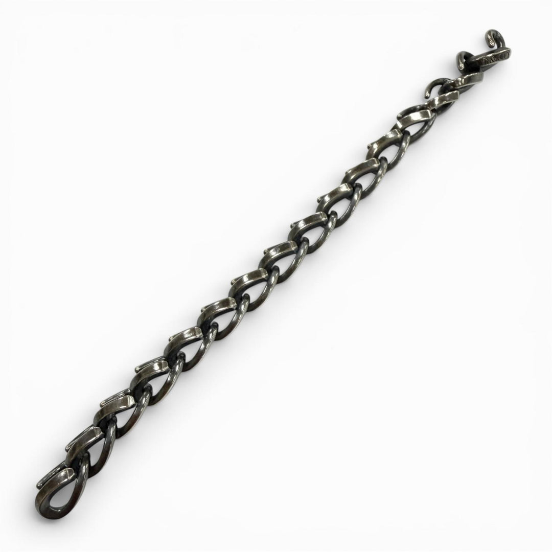 Excellent TIFFANY&Co. Forge Bracelet Large Link Silver AG925 mens 18 379500