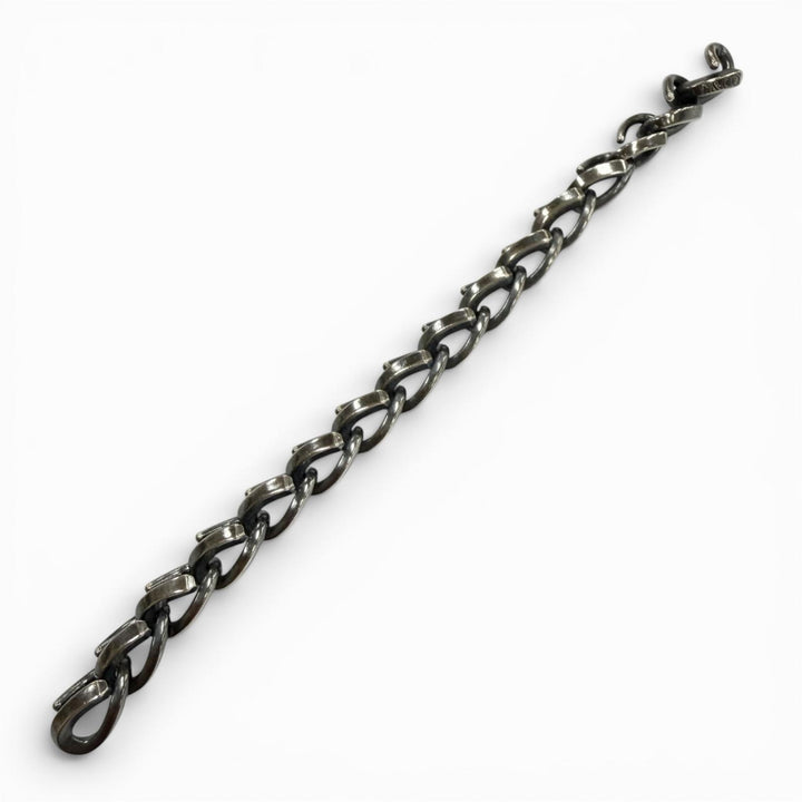 Excellent TIFFANY&Co. Forge Bracelet Large Link Silver AG925 mens 18 379500