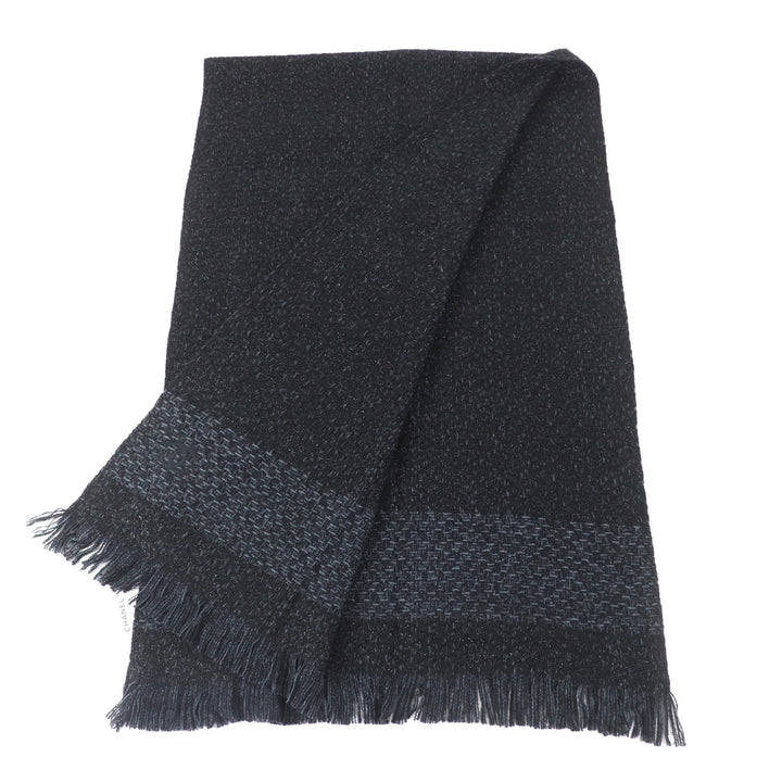 Excellent CHANEL shawl black cashmere Women