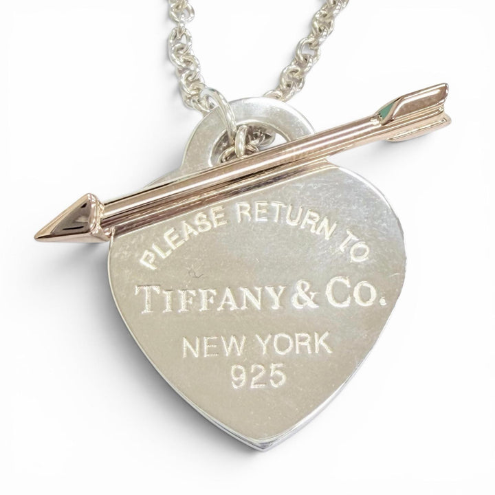 Excellent TIFFANY&Co. Necklace Return to TIFFANY&Co. Lovestruck Heart tag 925