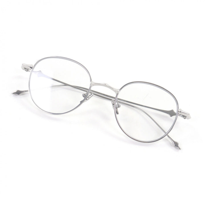 Excellent GENTLE MONSTER Glasses BOLD Boston Frame Silver Titanium mens