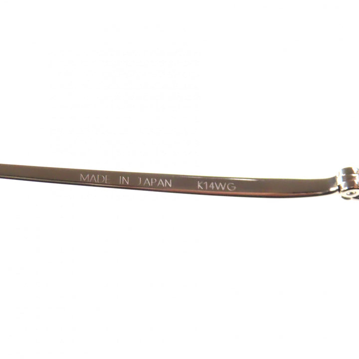 Great Chopard Glasses Half rim with logo Silver K14WG mens