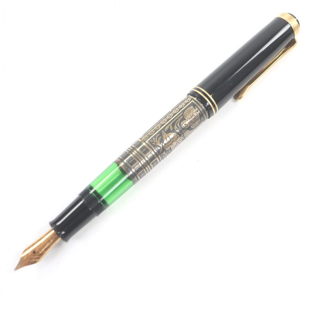 Great PERIKAN fountain pen Toledo earliest type black 18K mens M700