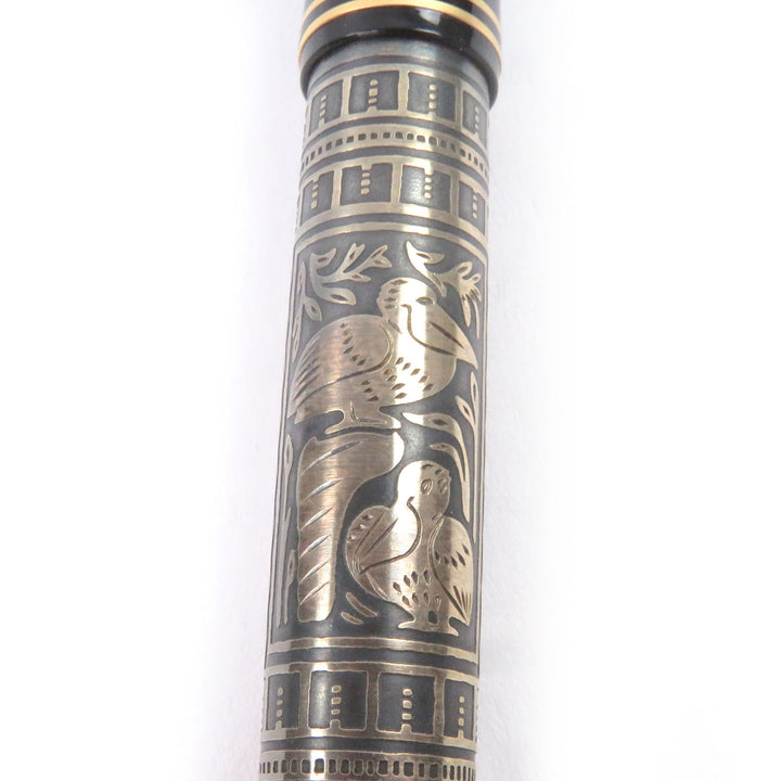 Great PERIKAN fountain pen Toledo earliest type black 18K mens M700