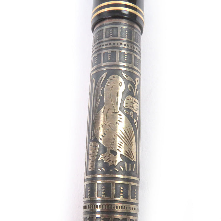 Great PERIKAN fountain pen Toledo earliest type black 18K mens M700