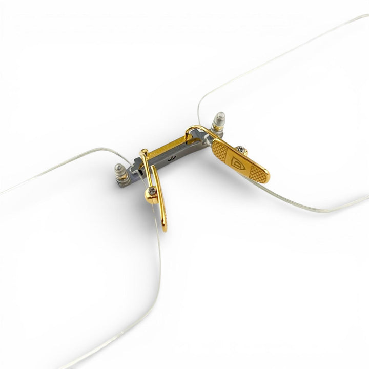 Pristine DITA Glasses META-EVO RX Two Point Rimless Cancer metallic DTX154
