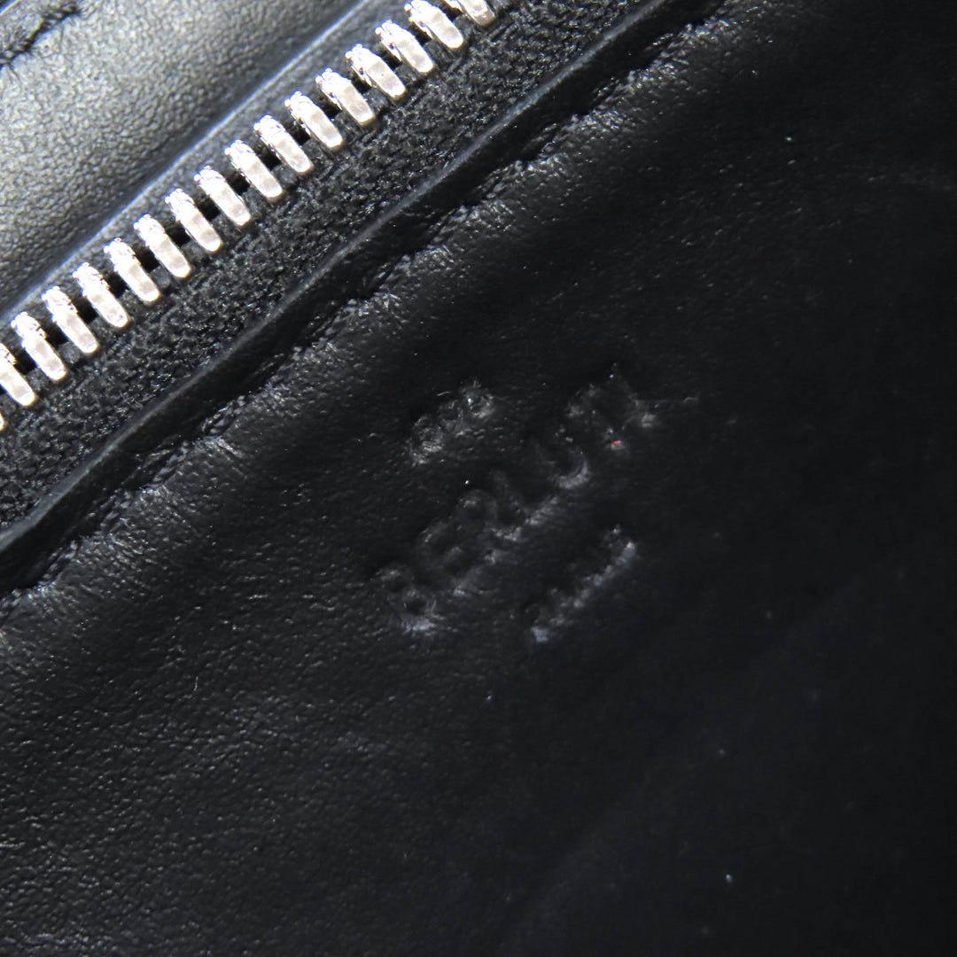 Very Good BERLUTI Purse ITAUBA Calligraphy Zip Around Leather Long Wallet