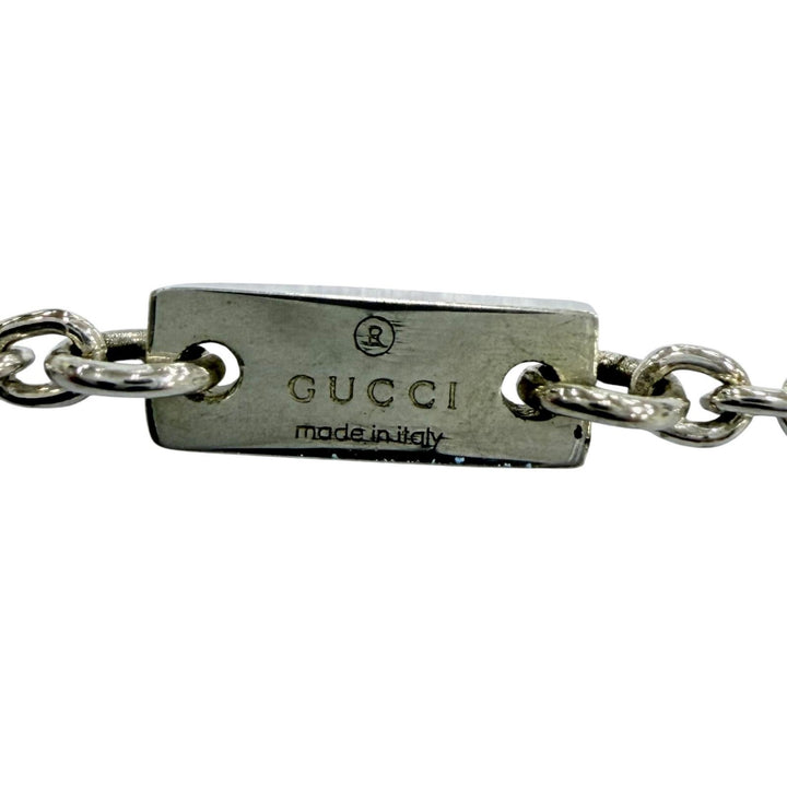 Great GUCCI Interlocking G Pendant Necklace Current product Silver AG925