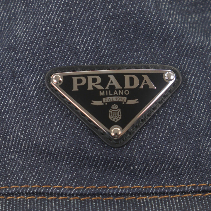Pristine PRADA hat Indigo cotton mens XL 2HC137