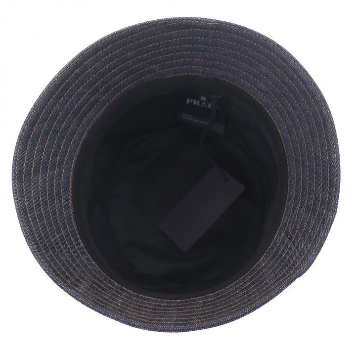 Pristine PRADA hat Indigo cotton mens XL 2HC137