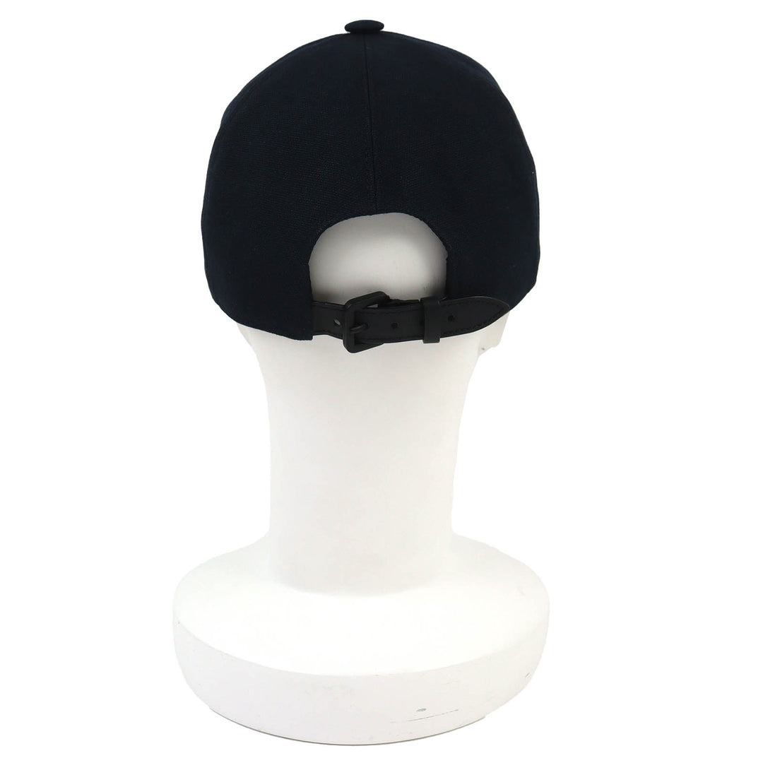 Very Good LOUIS VUITTON Cap Aerogram Baseball cap hat black cotton mens M M77124
