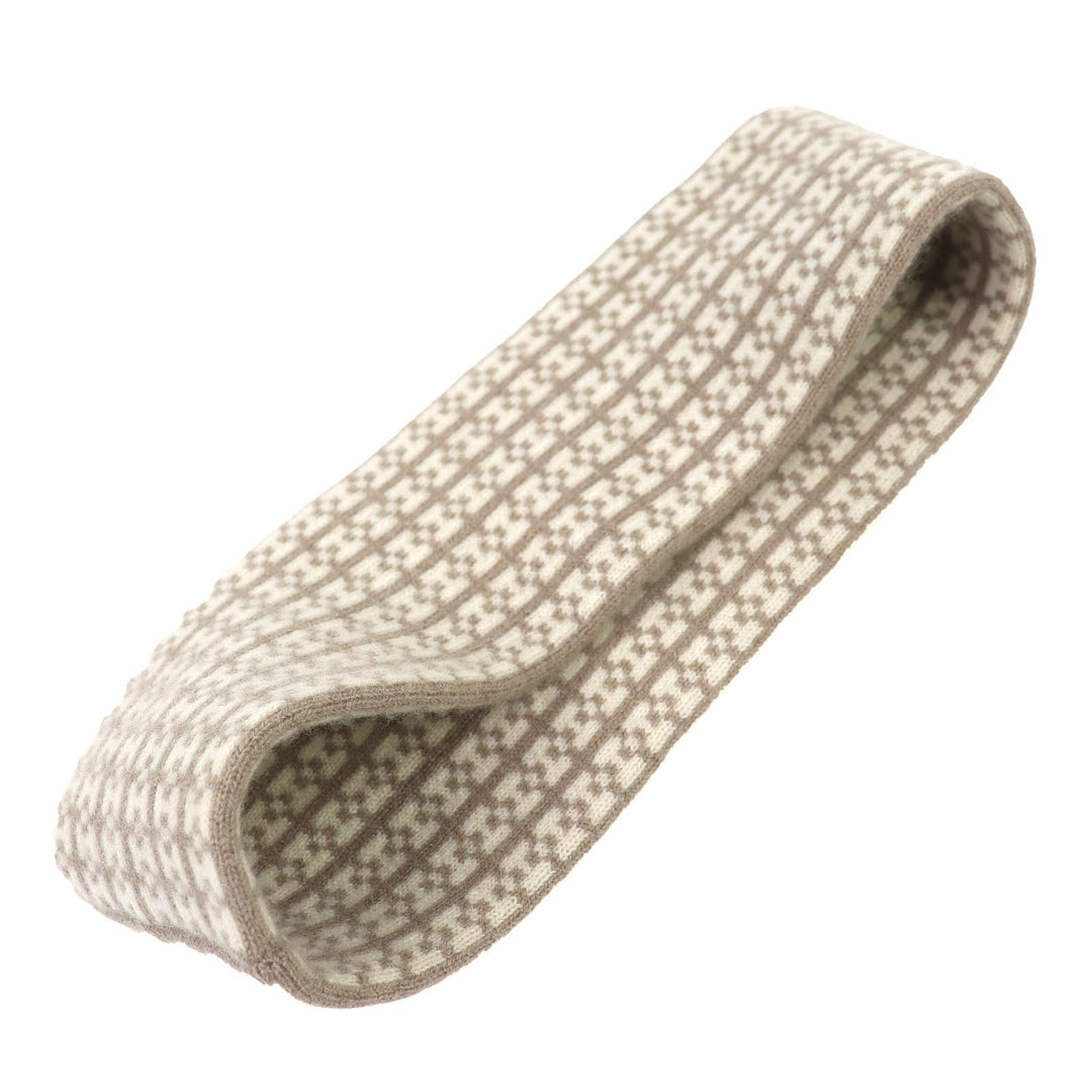 Excellent HERMES hair accessory Giovanna H logo knit headband cashmere Women M