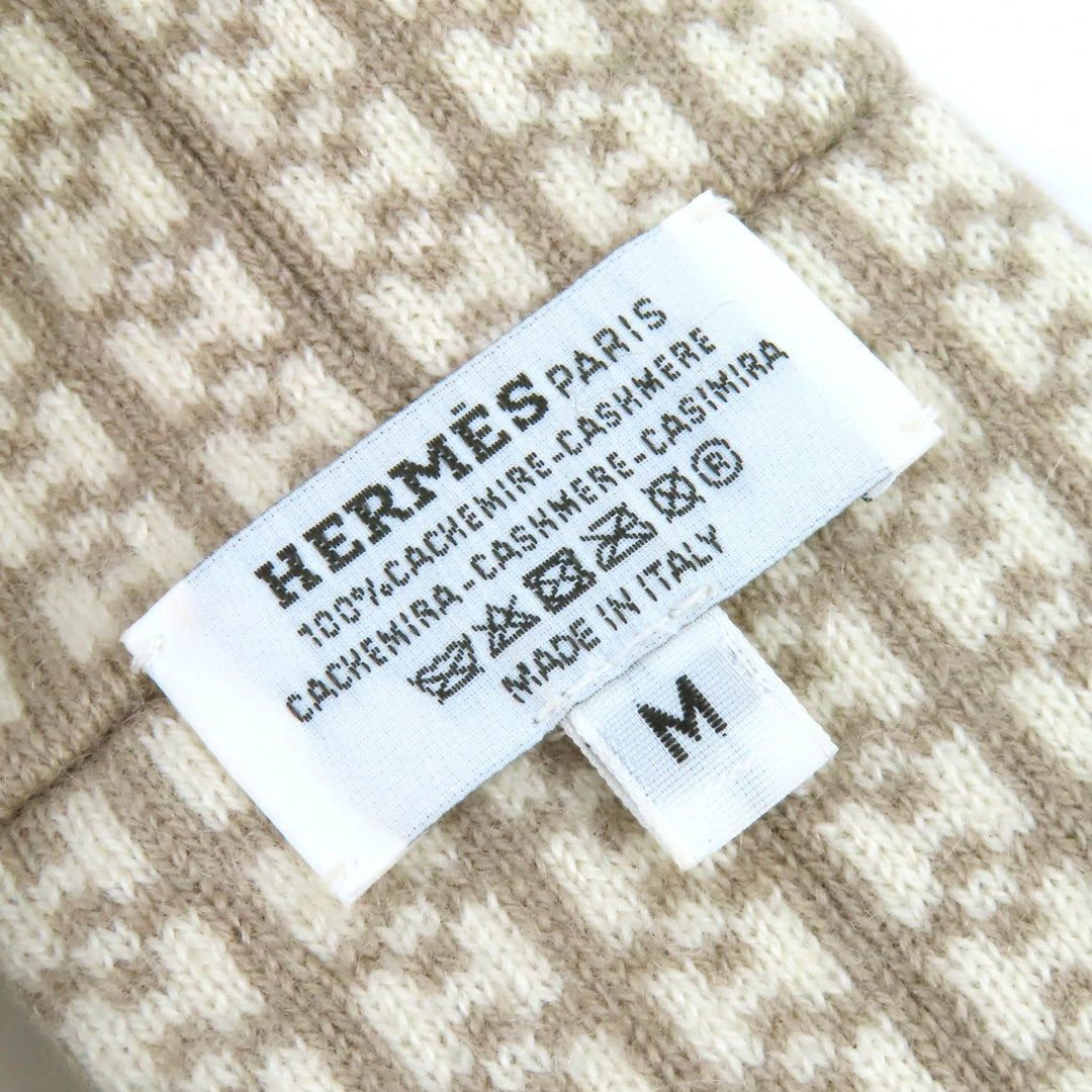 Excellent HERMES hair accessory Giovanna H logo knit headband cashmere Women M