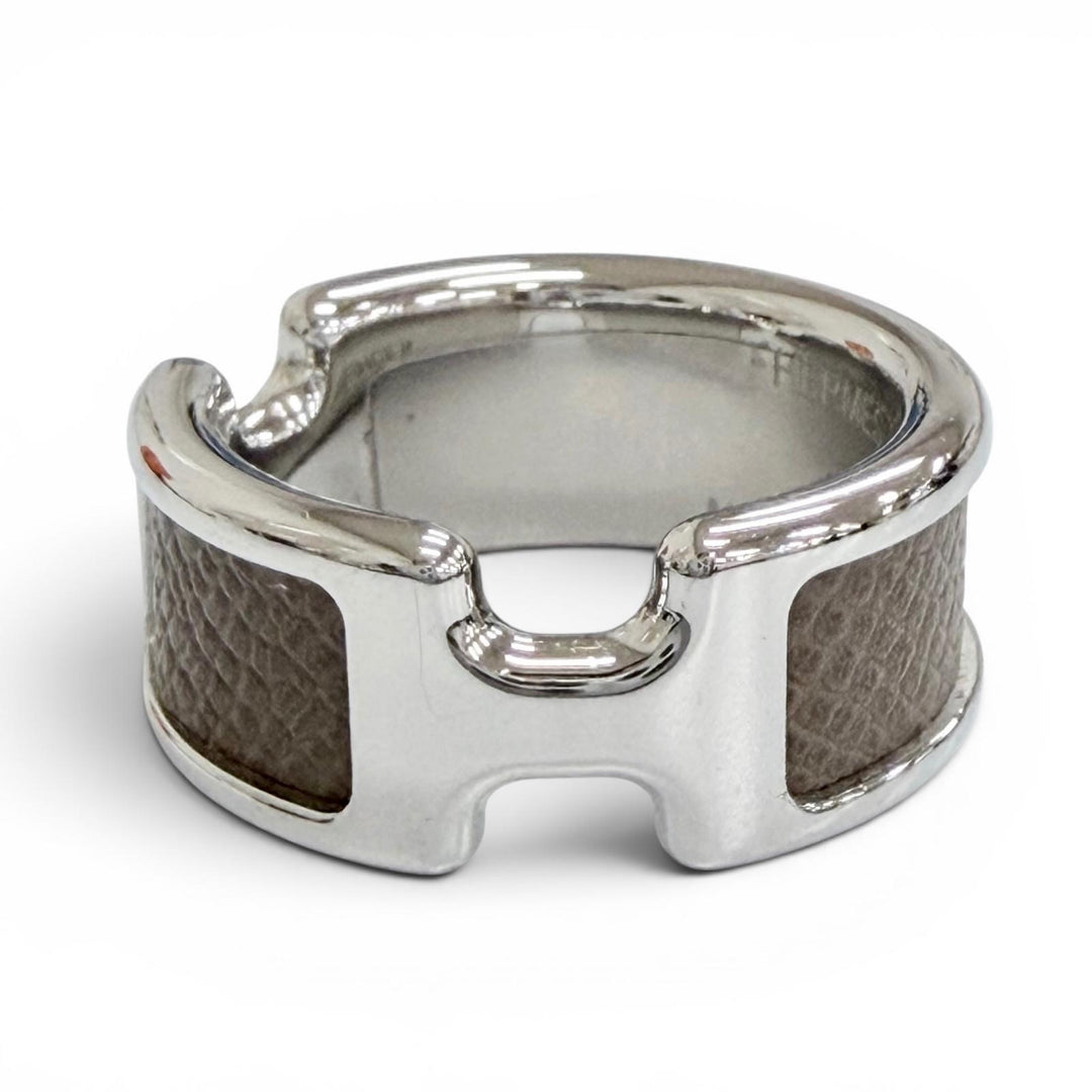 Pristine HERMES Ring ring Olympe Ring leather Women M