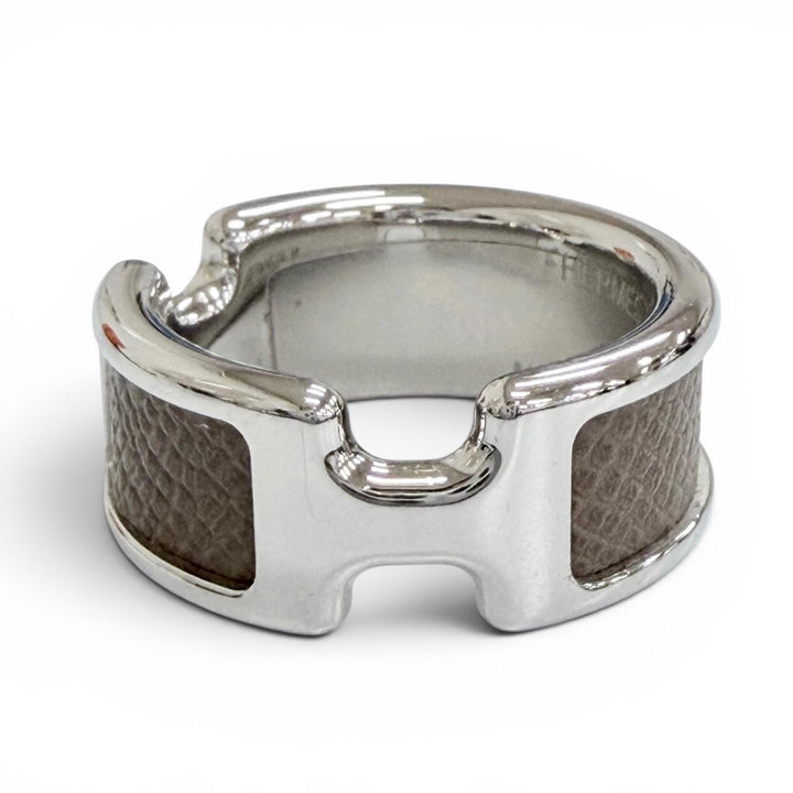 Pristine HERMES Ring ring Olympe Ring leather Women M