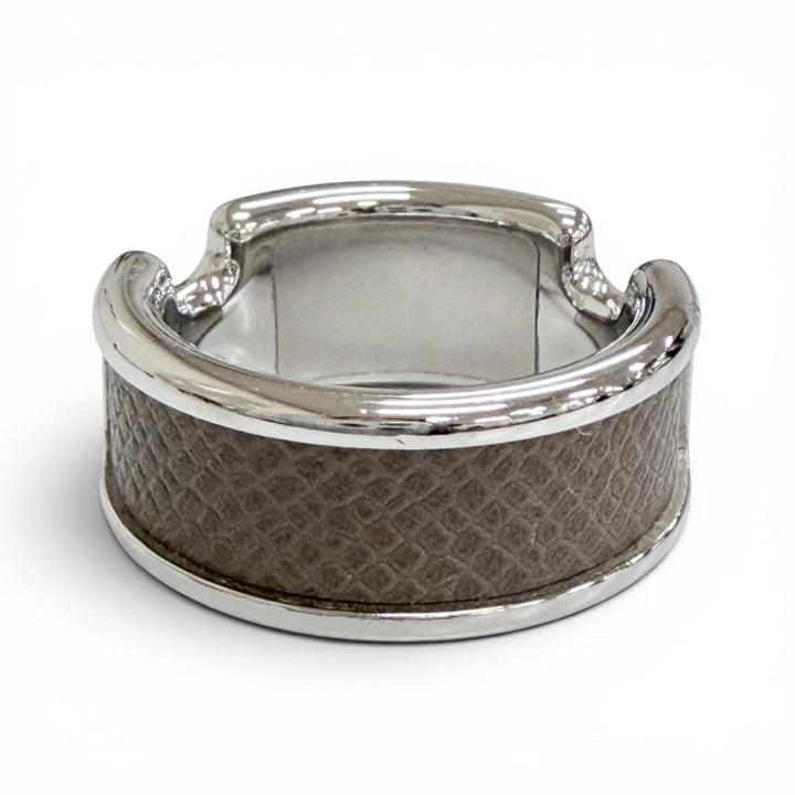 Pristine HERMES Ring ring Olympe Ring leather Women M