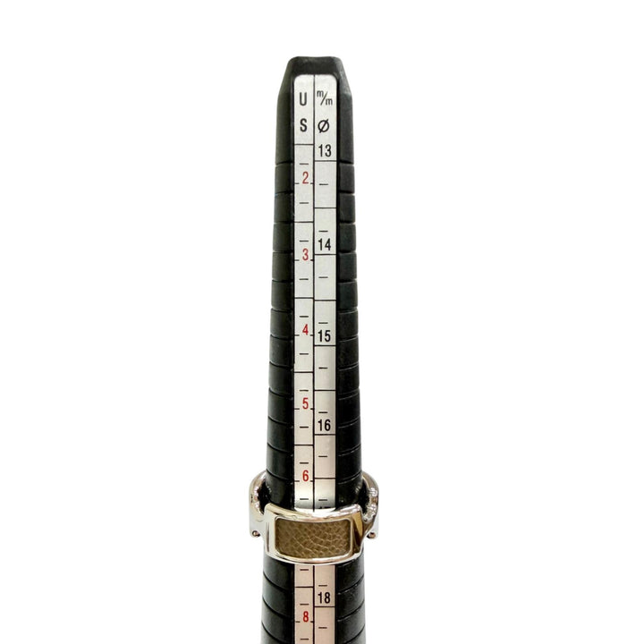 Pristine HERMES Ring ring Olympe Ring leather Women M