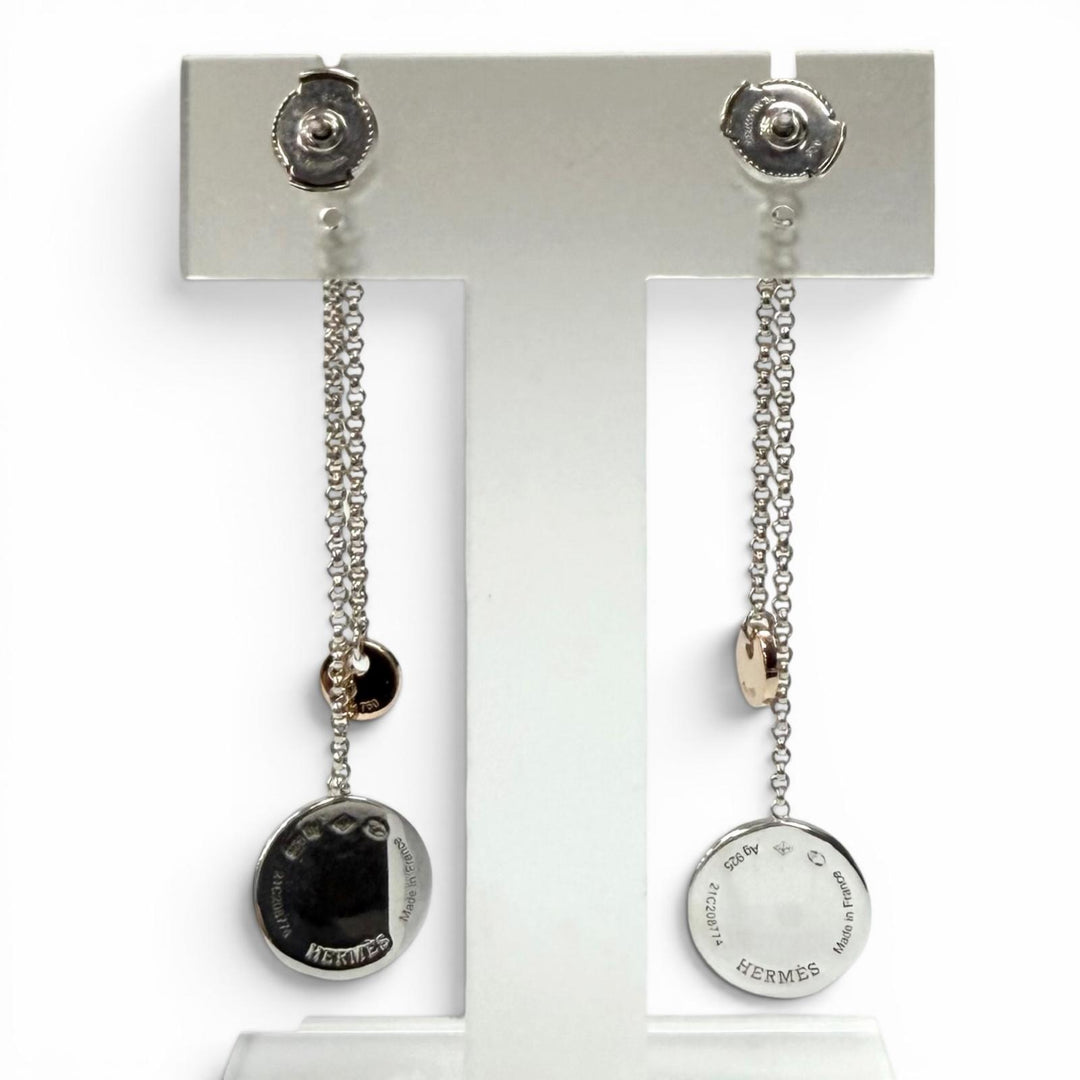 Great HERMES Pierce Exlibris PM Silver AG925 Women