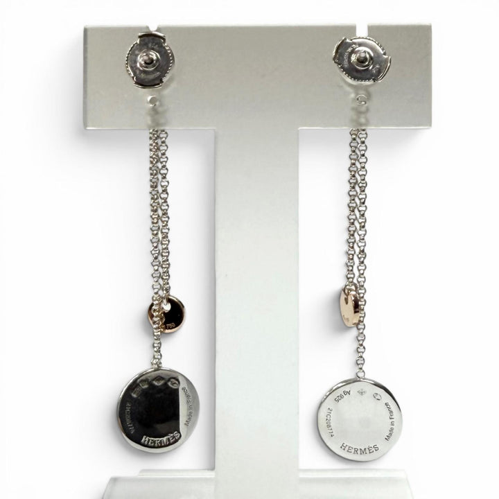 Great HERMES Pierce Exlibris PM Silver AG925 Women