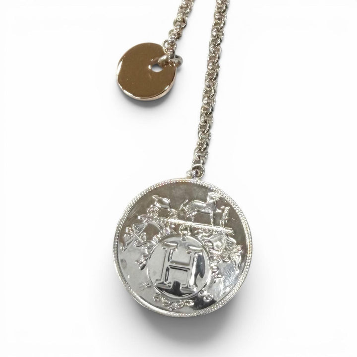 Great HERMES Pierce Exlibris PM Silver AG925 Women