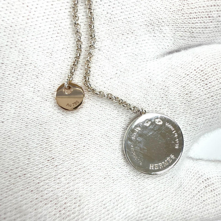 Great HERMES Pierce Exlibris PM Silver AG925 Women