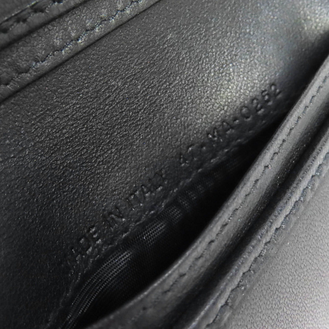 Very Good Christian Dior Bifold Wallet Dior Caro Scarlet Wallet black S5032UWHC