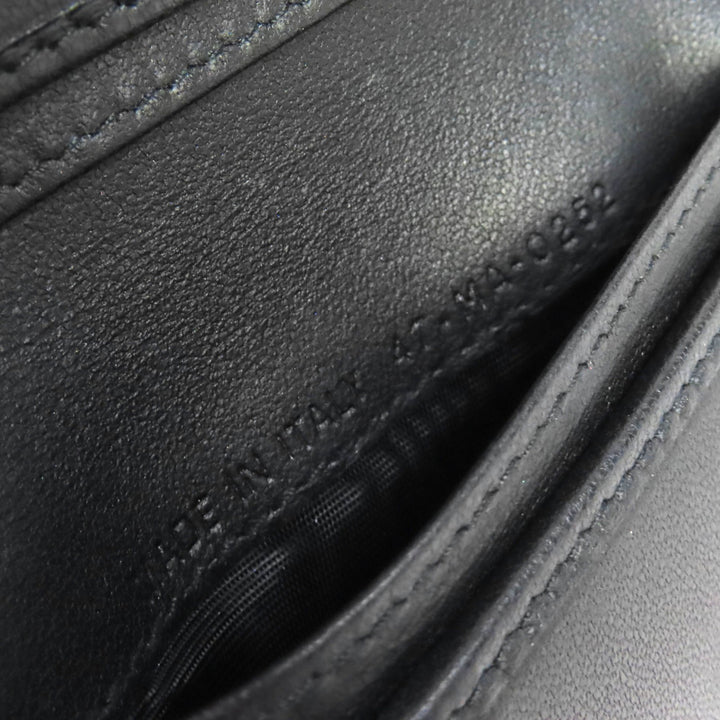 Very Good Christian Dior Bifold Wallet Dior Caro Scarlet Wallet black S5032UWHC