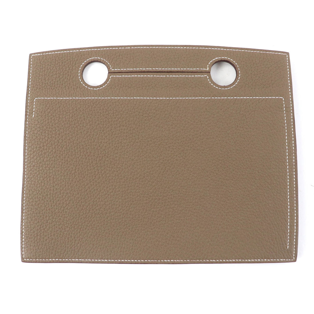 Excellent HERMES Other accessories Zippered bag pocket Etope Togo Leather Women