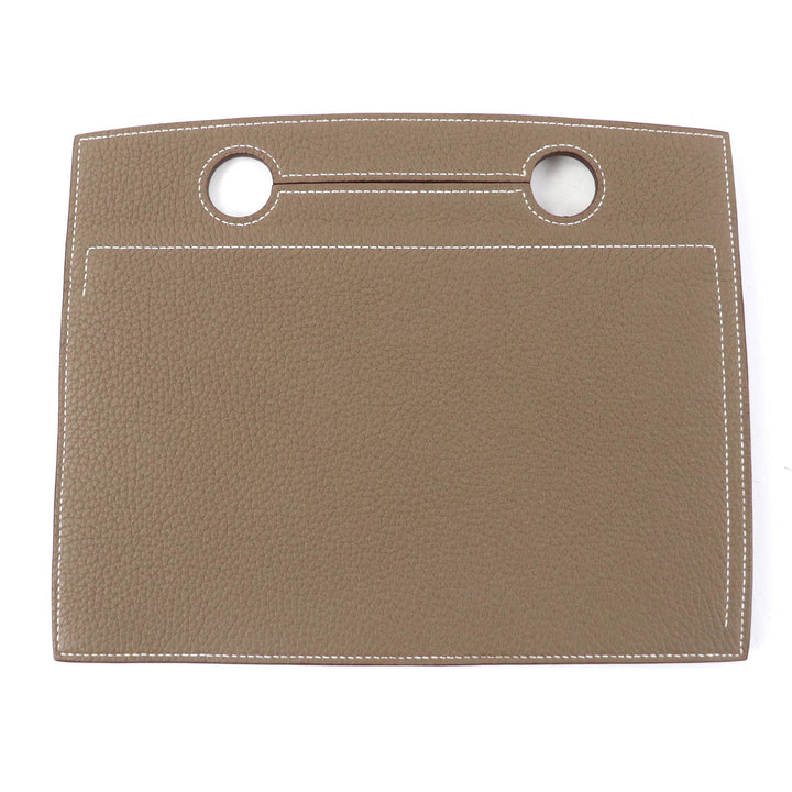 Excellent HERMES Other accessories Zippered bag pocket Etope Togo Leather Women