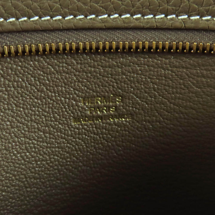 Excellent HERMES Other accessories Zippered bag pocket Etope Togo Leather Women