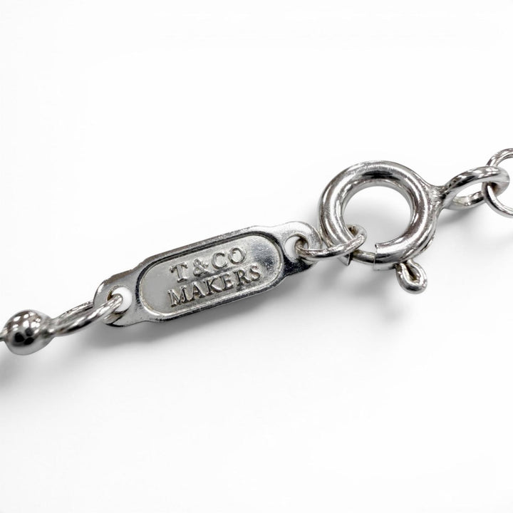 Excellent TIFFANY&Co. Necklace Makers ID Tag Pendant Silver AG925