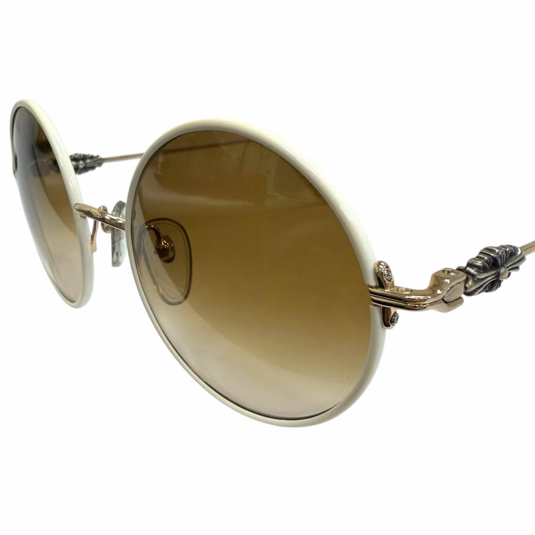 Great CHROME HEARTS sunglasses OVARYEASY white 925 mens
