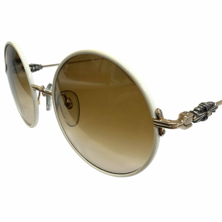 Great CHROME HEARTS sunglasses OVARYEASY white 925 mens