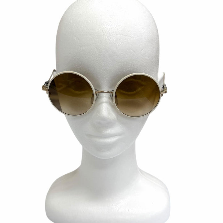 Great CHROME HEARTS sunglasses OVARYEASY white 925 mens