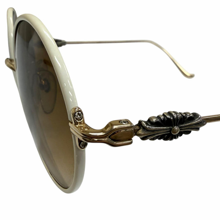 Great CHROME HEARTS sunglasses OVARYEASY white 925 mens