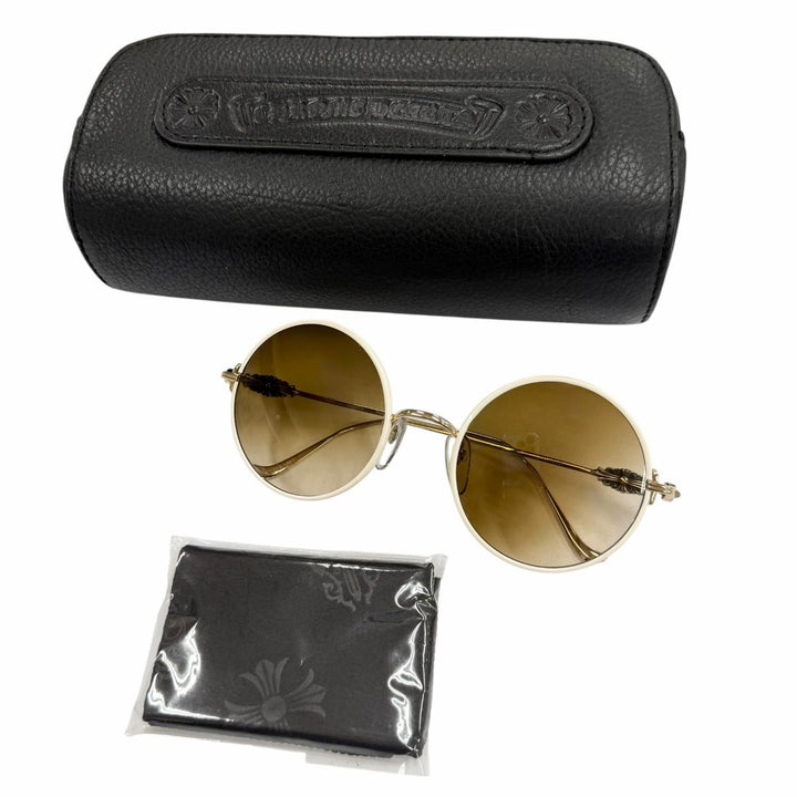 Great CHROME HEARTS sunglasses OVARYEASY white 925 mens