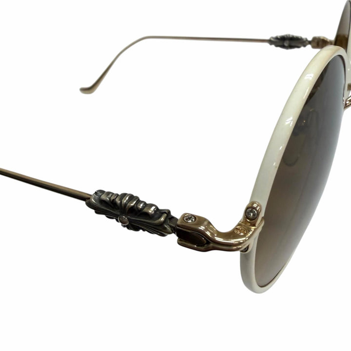 Great CHROME HEARTS sunglasses OVARYEASY white 925 mens