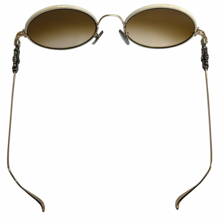 Great CHROME HEARTS sunglasses OVARYEASY white 925 mens