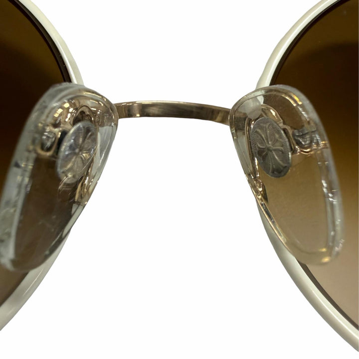 Great CHROME HEARTS sunglasses OVARYEASY white 925 mens