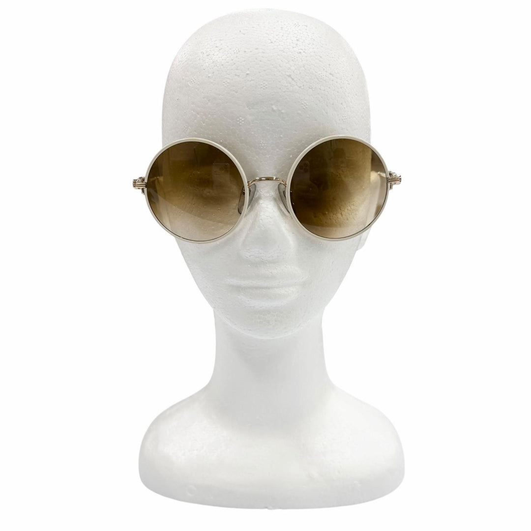 Great CHROME HEARTS sunglasses OVARYEASY white 925 mens