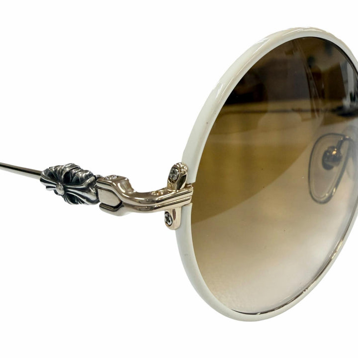 Great CHROME HEARTS sunglasses OVARYEASY white 925 mens