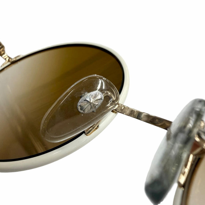 Great CHROME HEARTS sunglasses OVARYEASY white 925 mens