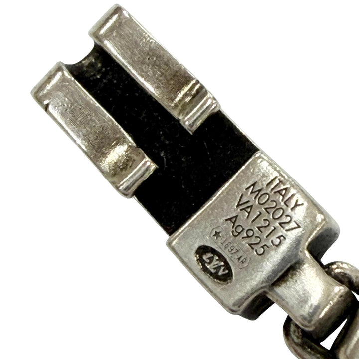 Great LOUIS VUITTON Necklace LV Tailor Chain Silver AG925 mens M02027