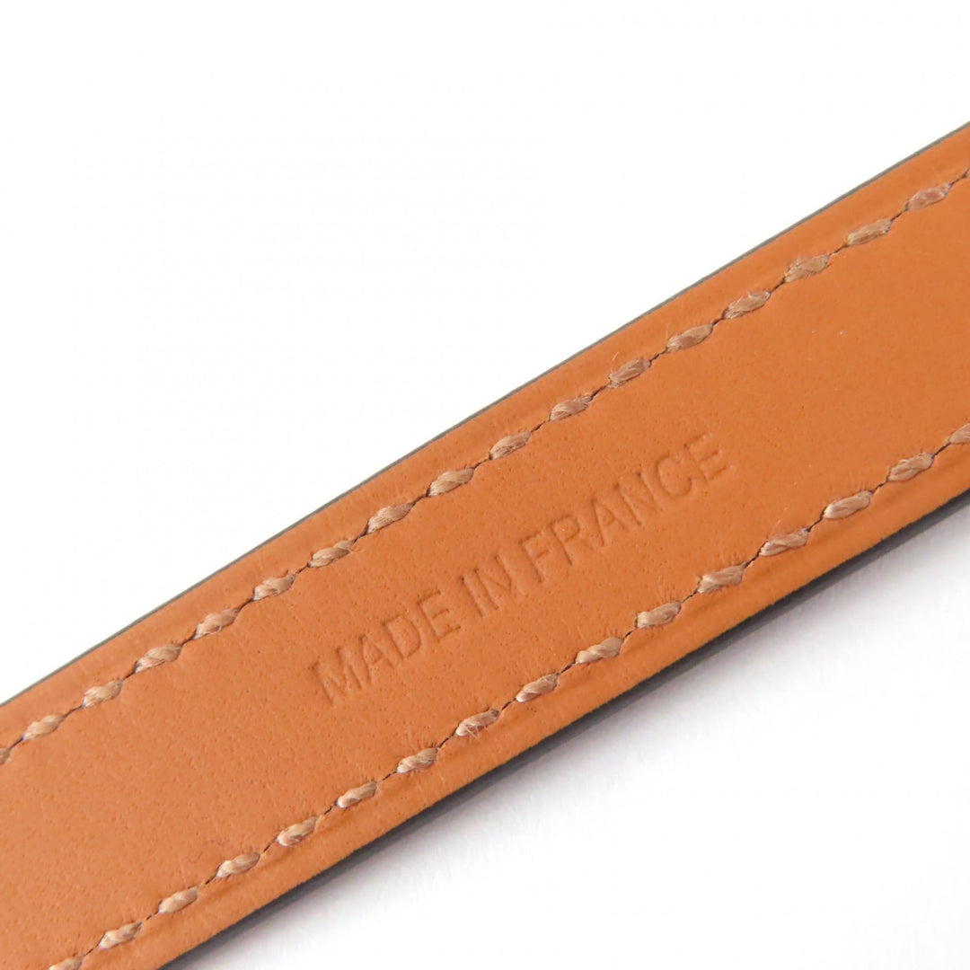 Pristine HERMES bracelet Trench Double Leather Navy leather Women