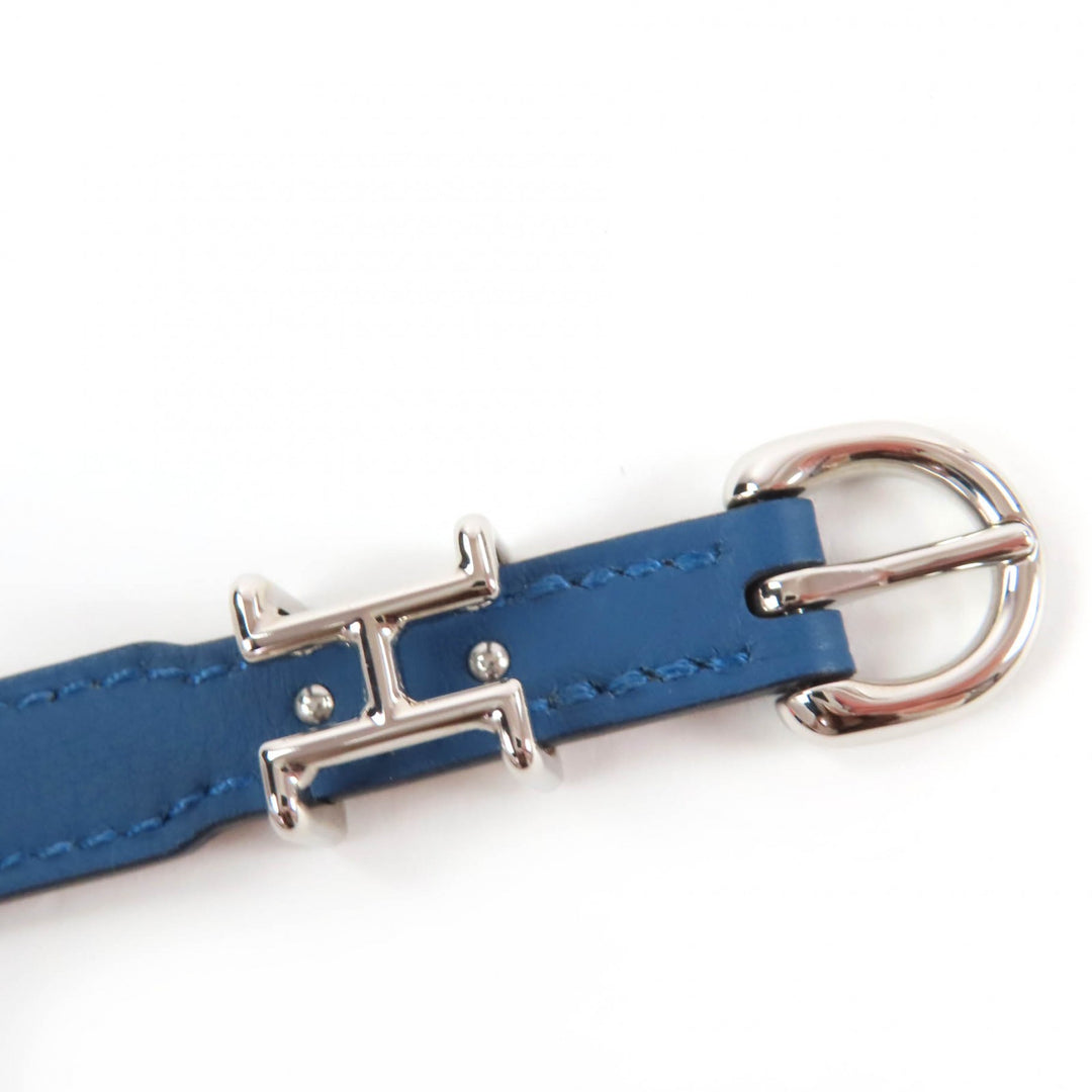 Pristine HERMES bracelet Trench Double Leather Navy leather Women