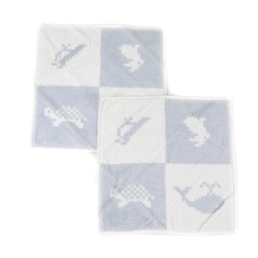 Pristine HERMES towel CARRE ANIMAUX PIXEL cotton Women