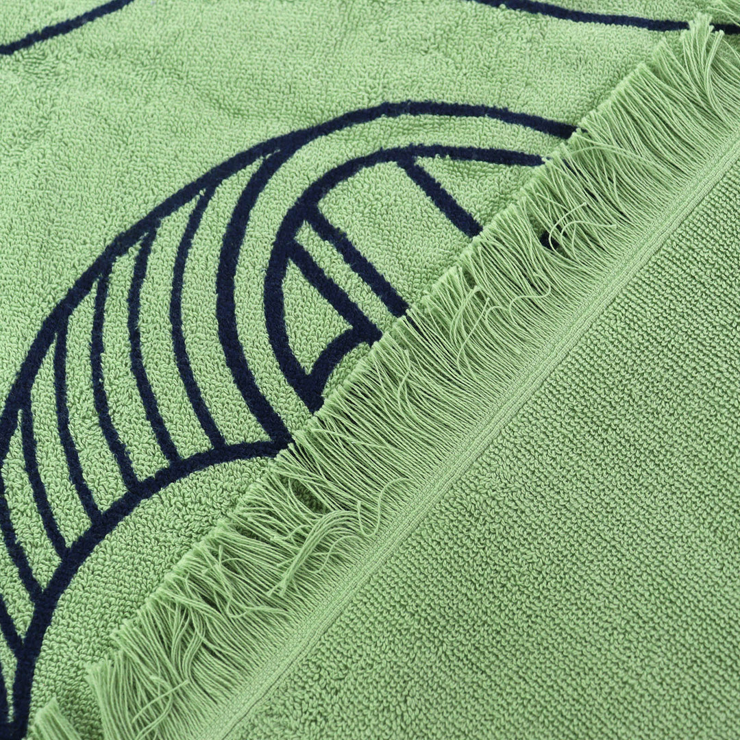 Pristine HERMES Yachting Plage Teresa Fringe Blanket Towel Blanket HTH2501