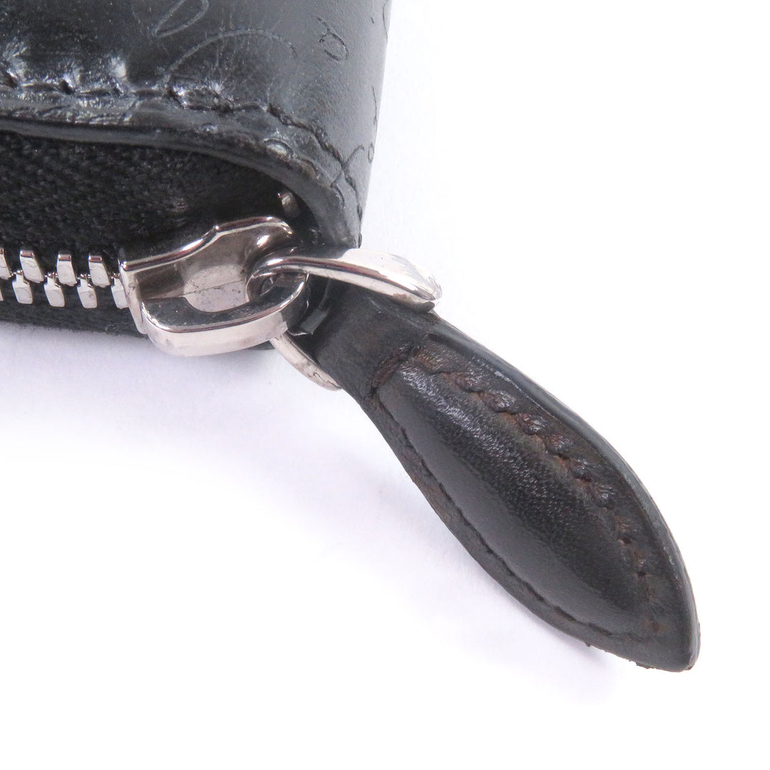 Pristine BERLUTI Purse Itauba Patine Calligraphy Scritto Long Wallet Dark brown