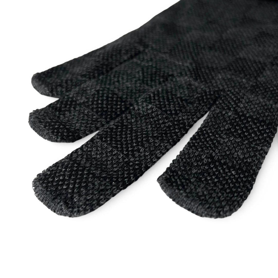 Excellent LOUIS VUITTON gloves Neo Petit Damier black wool mens S M77992