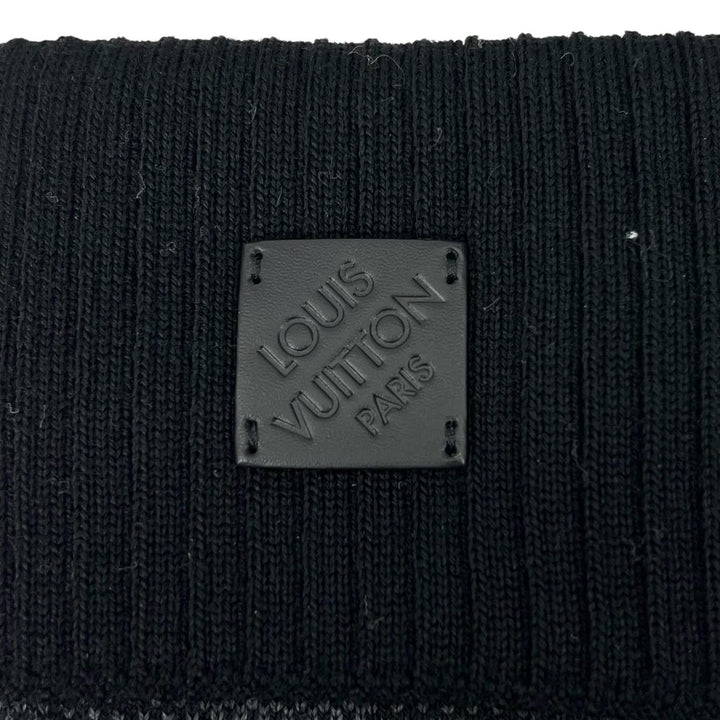 Excellent LOUIS VUITTON gloves Neo Petit Damier black wool mens S M77992